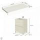 LISBONA meuble plan double 4 tiroirs Chêne blanchi 120 cm