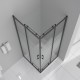 Cabine douche d'angle 180 cm porte coulissante