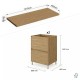 LISBONA meuble plan double vasque 4 tiroirs Chêne naturel 120 cm