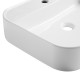 CALMA 50 Vasque à poser en céramique Blanc brillant