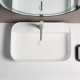 CALMA 60 Vasque à poser en céramique Blanc brillant