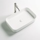 LUPIA Vasque à poser rectangulaire  60 x 37 cm blanc brillant