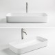 LUPIA Vasque à poser rectangulaire  80 x 37 cm blanc brillant