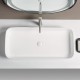 LUPIA Vasque à poser rectangulaire  80 x 37 cm blanc brillant