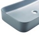 LUPIA Vasque à poser rectangulaire  80 x 37 cm bleu cendré mat