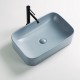 POLA Vasque à poser rectangulaire 61 x 38 cm Bleu cendré mat