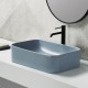POLA Vasque à poser rectangulaire 61 x 38 cm Bleu cendré mat