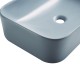 POLA Vasque à poser rectangulaire 61 x 38 cm Bleu cendré mat