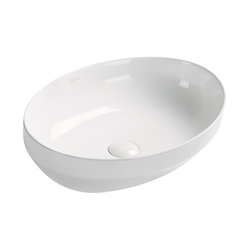 OPERA Vasque à poser ovale 50 x 36 cm Blanc brillant