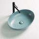 OPERA Vasque à poser ovale 50 x 36 cm Vert d'eau mat