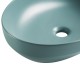 OPERA Vasque à poser ovale 50 x 36 cm Vert d'eau mat