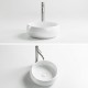 DOLY Vasque à poser ronde Ø36 cm Blanc brillant