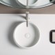 DOLY Vasque à poser ronde Ø36 cm Blanc brillant