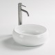 DOLY Vasque à poser ronde Ø36 cm Blanc brillant