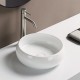 DOLY Vasque à poser ronde Ø36 cm Blanc brillant