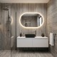 CLUB Miroir LED ovale 50x80cm