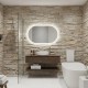 CLUB Miroir LED ovale 50x80cm