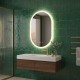 CLUB Miroir LED ovale 60x90cm